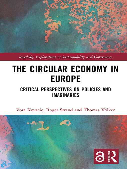 Title details for The Circular Economy in Europe by Zora Kovacic - Available